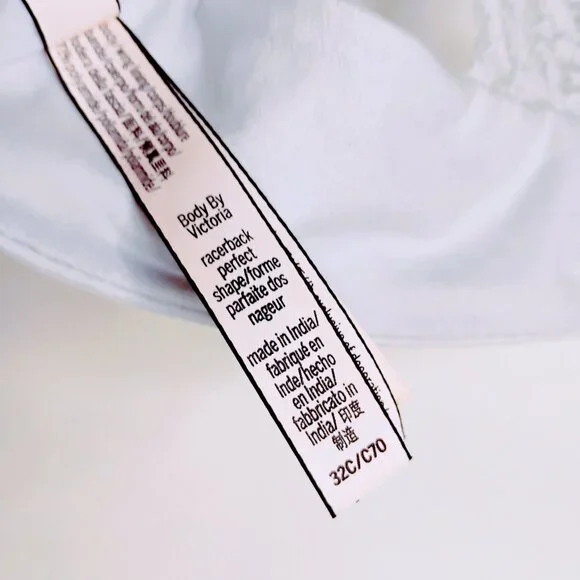 Victoria's Secret Bra Push Up Padded Comfy Front Close Lace Racer Gray Blue 32C - Picture 11 of 16